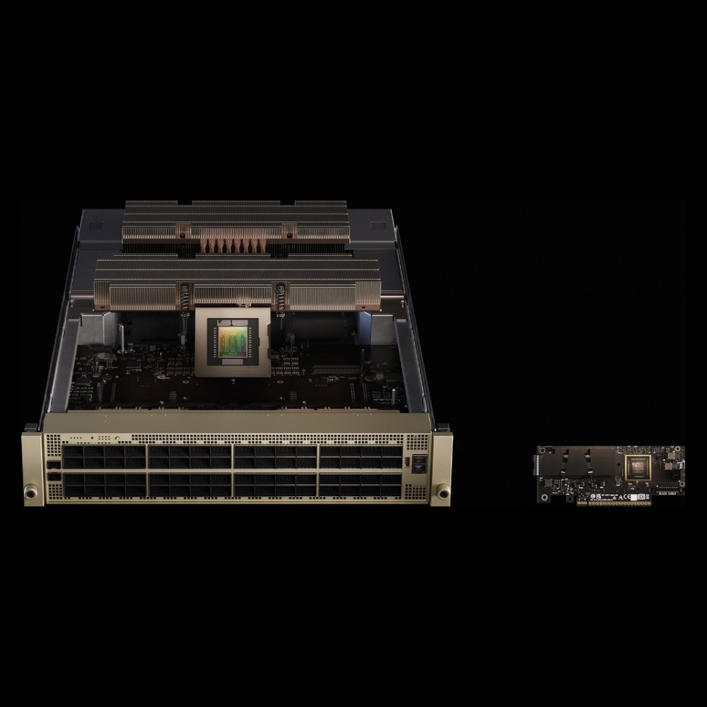 Plataforma NVIDIA Spectrum-X: switch Spectrum y SuperNIC — imagen oficial del fabricante